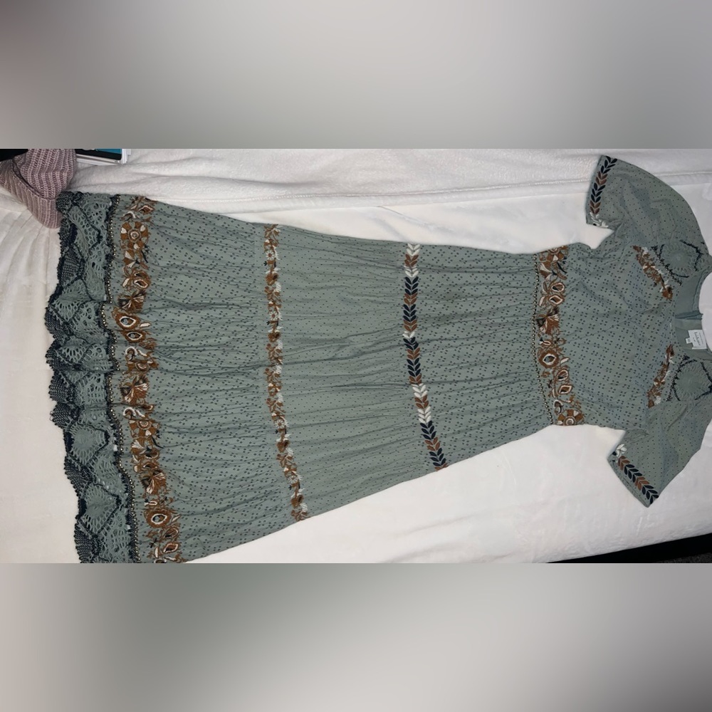 Bohme soft teal long dress. Size xs. Almost new condition. Worn once
